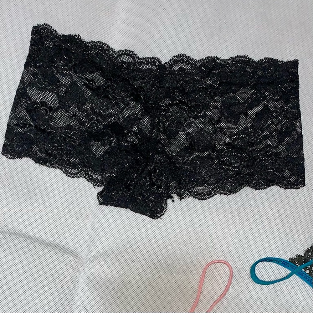 NWOT Black Lace Cheeky Panties Small